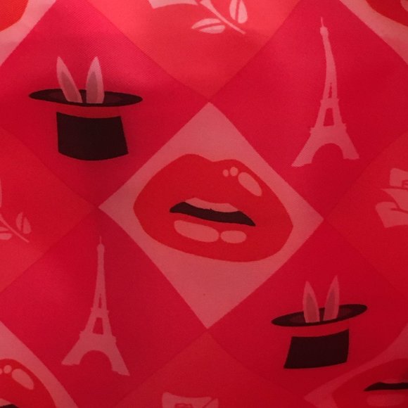 LANCOME NEW Pink Tote/Shoulder Bag Canvas Rectangular Shape Fully Lined - Picture 6 of 14